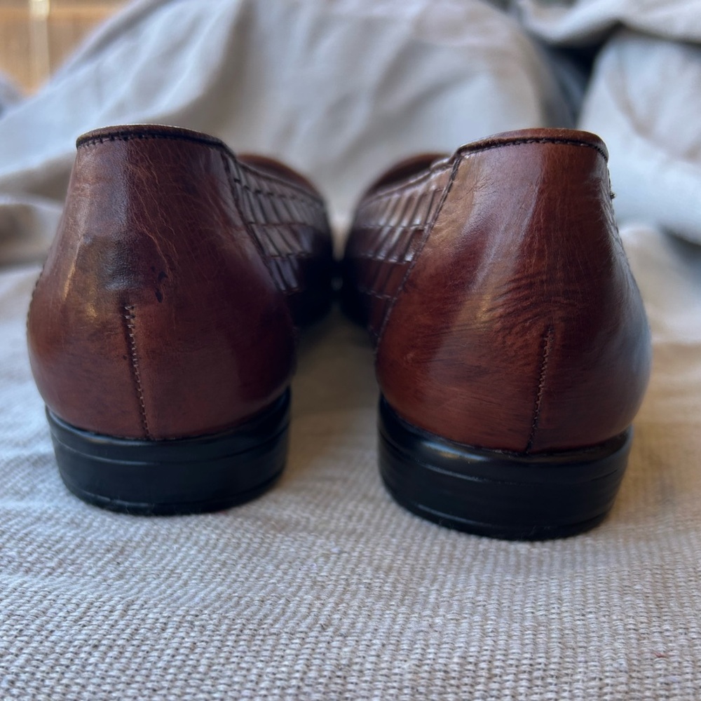 Trotters‎ Liz III Brown Woven Leather Slip-On Women’s Size 8 Narrow - Picture 6 of 11
